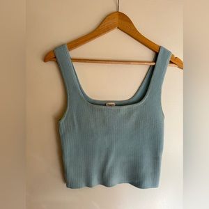 A&F baby blue sweater tank